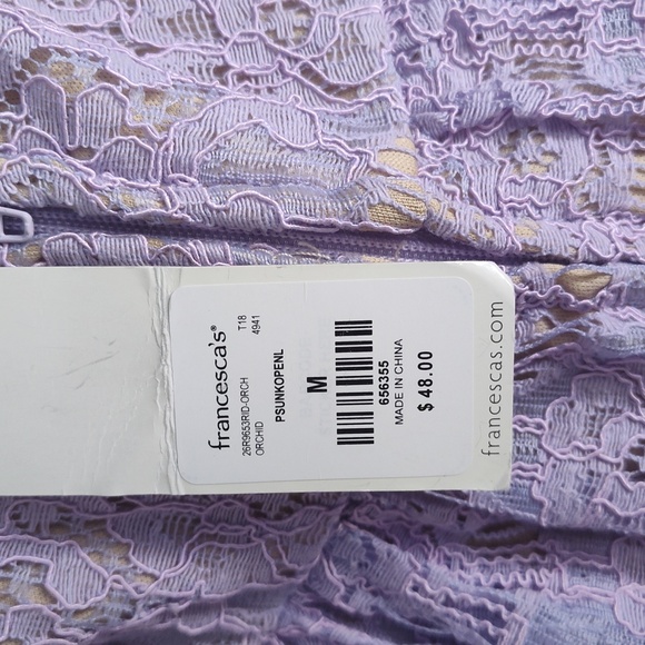 Francesca's Lace Lilac Dress - Picture 9 of 11
